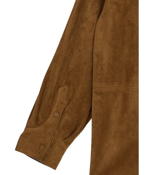 Ameri(アメリ)の「PINTUCK SYNTHETIC SUEDE SHIRT(シャツ/ブラウス・レディース・パープル/ブラウン・FREE)」の17枚目の写真