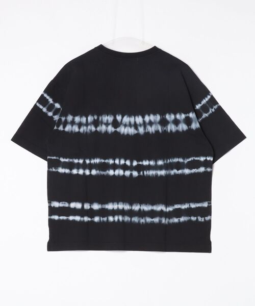 FUNALIVE(ファンアライブ)の「MANYMENMANYMINDS / タイダイ染め/ボーダーTEE 半袖(Tシャツ/カットソー・メンズ・ブルー/ブラック/グレー・XL/L/M)」の4枚目の写真