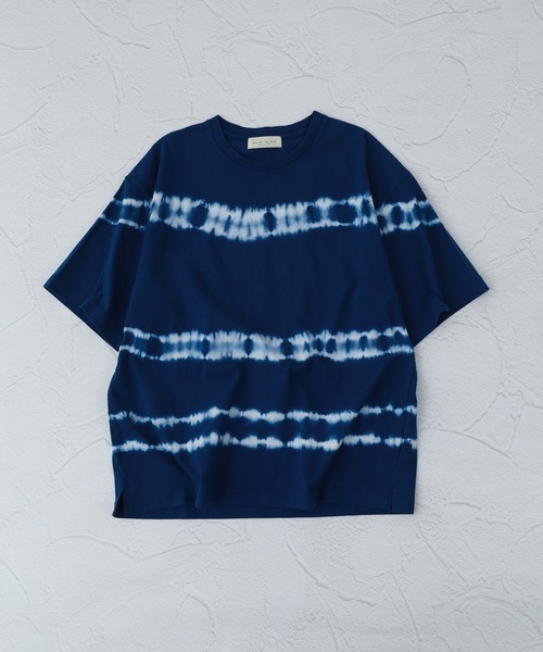 FUNALIVE(ファンアライブ)の「MANYMENMANYMINDS / タイダイ染め/ボーダーTEE 半袖(Tシャツ/カットソー・メンズ・ブルー/ブラック/グレー・XL/L/M)」の22枚目の写真