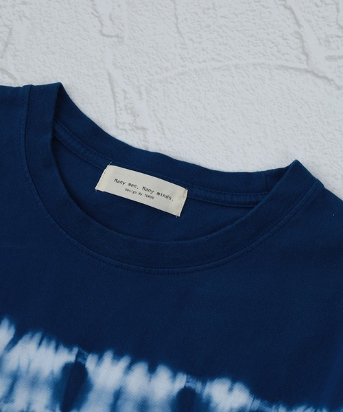 FUNALIVE(ファンアライブ)の「MANYMENMANYMINDS / タイダイ染め/ボーダーTEE 半袖(Tシャツ/カットソー・メンズ・ブルー/ブラック/グレー・XL/L/M)」の21枚目の写真