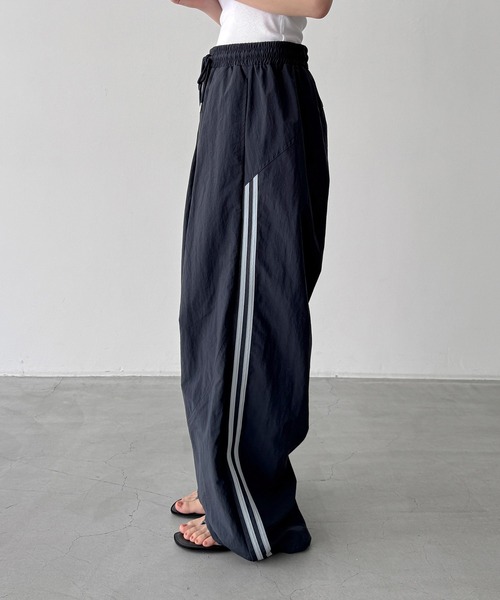 CANAL JEAN(キャナルジーン)の「choice_cnl ナイロンラインパンツ(その他パンツ・レディース・ネイビー・ONE SIZE)」の10枚目の写真