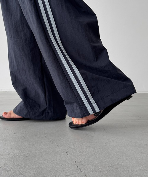 CANAL JEAN(キャナルジーン)の「choice_cnl ナイロンラインパンツ(その他パンツ・レディース・ネイビー・ONE SIZE)」の13枚目の写真