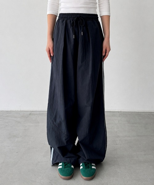 CANAL JEAN(キャナルジーン)の「choice_cnl ナイロンラインパンツ(その他パンツ・レディース・ネイビー・ONE SIZE)」の9枚目の写真