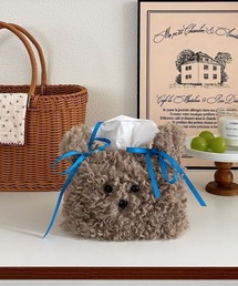 UP START（アップスタート）の「【Bls】【ZA】【Bling Leads】ティッシュカバー 子犬型ティッシュケース ぬいぐるみ(BL)（インテリア雑貨）」