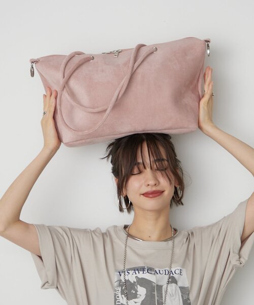 セール】軽量【WEB限定】2WAYスエードトートバッグ（ショルダーバッグ