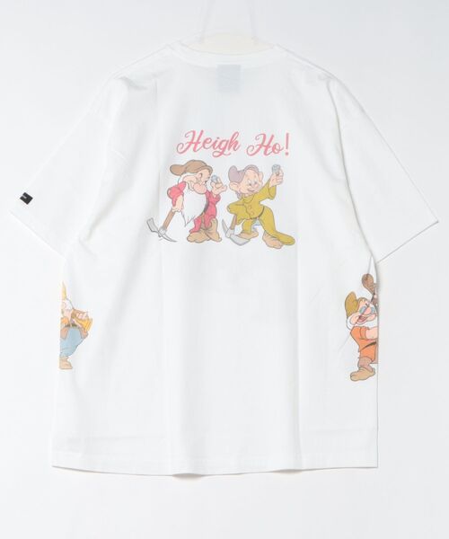 ADAM PATEK（アダムパテック）の「ADAMPATEK/アダムパテック/SnowWhite & the 7Dwarfe multi T-Shirts（Tシャツ/カットソー・レディース・ブラック/ホワイト・2/1）」の3枚目の写真
