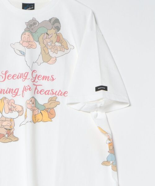 ADAM PATEK（アダムパテック）の「ADAMPATEK/アダムパテック/SnowWhite & the 7Dwarfe multi T-Shirts（Tシャツ/カットソー・レディース・ブラック/ホワイト・2/1）」の4枚目の写真