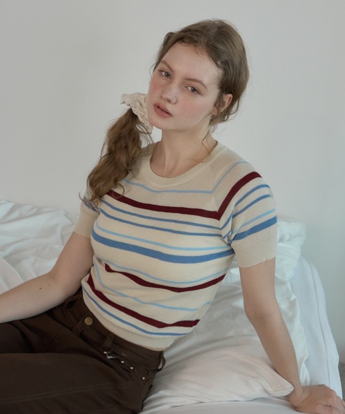 ボーダーサマーニットPO/Border knit PO（ニット/セーター）｜Birthday