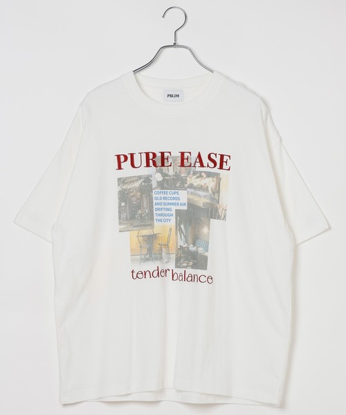 PBLIM(ページボーイリム)の「《UNISEX》フォトコラージュT / 刺繍デザイン / フロントプリント(Tシャツ/カットソー・レディース・オフホワイト/ブラウン/チャコールグレー・FREE)」の11枚目の写真