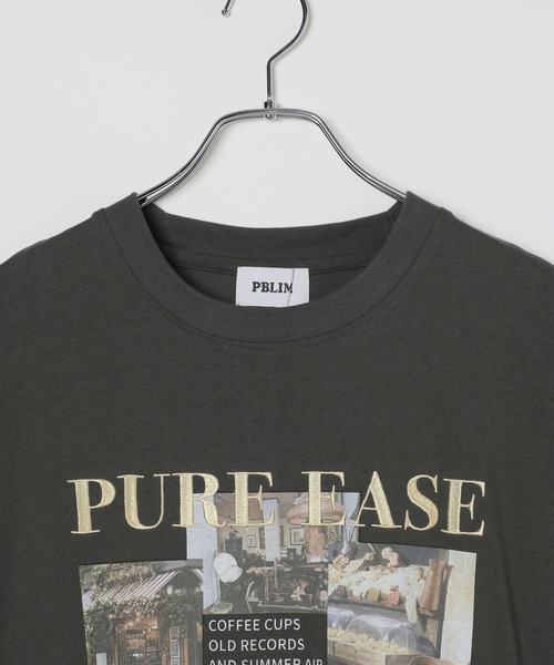 PBLIM(ページボーイリム)の「《UNISEX》フォトコラージュT / 刺繍デザイン / フロントプリント(Tシャツ/カットソー・レディース・オフホワイト/ブラウン/チャコールグレー・FREE)」の6枚目の写真