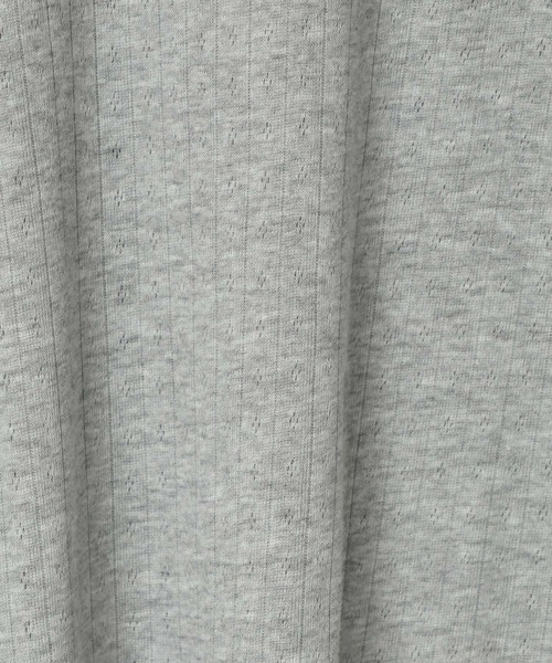 LOWRYS FARM(ローリーズファーム)の「パターンメッシュT 876719(Tシャツ/カットソー・キッズ・グレー/ピンク/アイボリー/ホワイト×ブルー/ブルー系その他・110cm/120cm/130cm/140cm/150cm)」の17枚目の写真