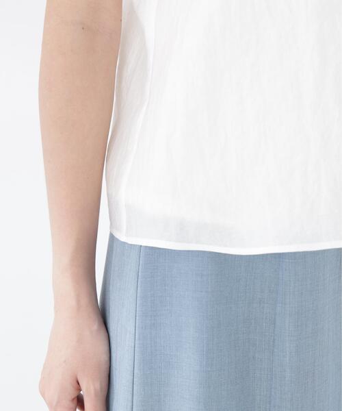 PROPORTION BODY DRESSING（プロポーションボディドレッシング）の「パール付きラッフルブラウス（シャツ/ブラウス・レディース・ホワイト/ブルー/ネイビー・FREE）」の16枚目の写真