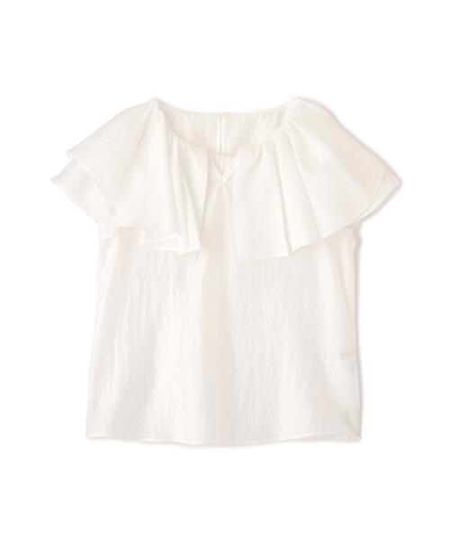 PROPORTION BODY DRESSING（プロポーションボディドレッシング）の「パール付きラッフルブラウス（シャツ/ブラウス・レディース・ホワイト/ブルー/ネイビー・FREE）」の17枚目の写真