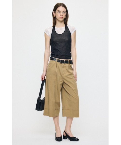 MOUSSY(マウジー)の「SHEER DOUBLE LAYERED トップス(Tシャツ/カットソー・レディース・ホワイト系その他/ブラック/レッド/ライトブルー・FREE)」の8枚目の写真