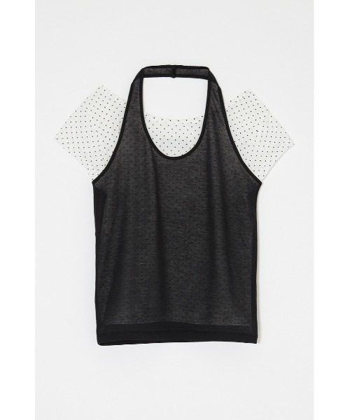 MOUSSY(マウジー)の「SHEER DOUBLE LAYERED トップス(Tシャツ/カットソー・レディース・ホワイト系その他/ブラック/レッド/ライトブルー・FREE)」の12枚目の写真