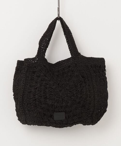 MAISON mou（メゾンムー）の「【Swaraj/スワラージ】手編みペーパーラフィア・トートBAG（トートバッグ・レディース・ホワイト/ブラック/ベージュ・FREE）」の2枚目の写真