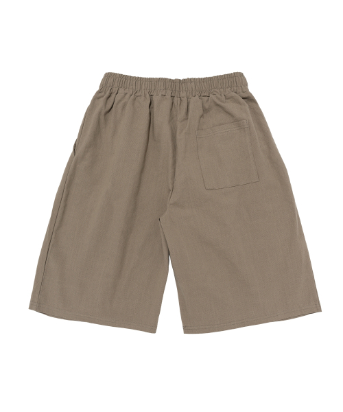 CARGOBROS（カーゴブロス）の「リネンライクピンタックワイドショートパンツ（カーキ）（その他パンツ・メンズ・その他・LARGE/X-LARGE）」の2枚目の写真