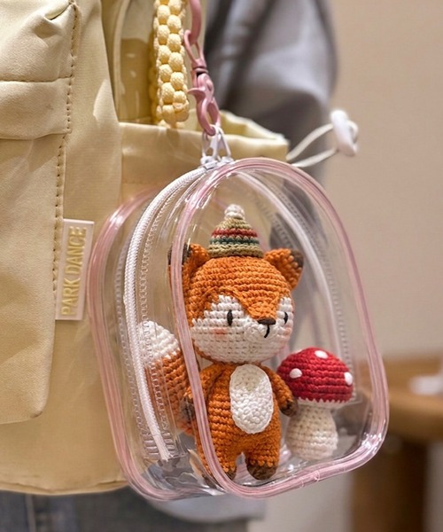 セール】oshipic/推し活 ぬいポーチ クリアポーチ ぬいぐるみケース
