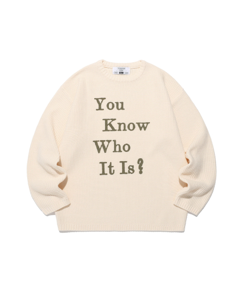 NICE GHOST CLUB(ナイスゴーストクラブ)の「FFATS POSITION KNIT_IVORY(NG2EFUK611A)(ニット/セーター・レディース・アイボリー・M)」の1枚目の写真