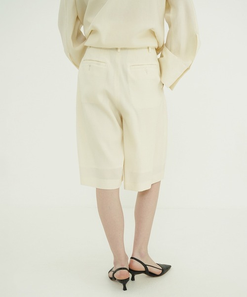 CLANE（クラネ）の「TENCEL HALF PANTS（その他パンツ・レディース・ブラウン/アイボリー・1）」の14枚目の写真