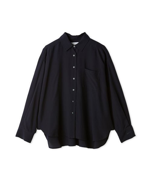 emmi（エミ）の「【ONLINE限定カラーあり】ベーシックシャツ（シャツ/ブラウス・レディース・ピンク/ブルー/イエロー/ダークネイビー/オフホワイト・F）」の4枚目の写真