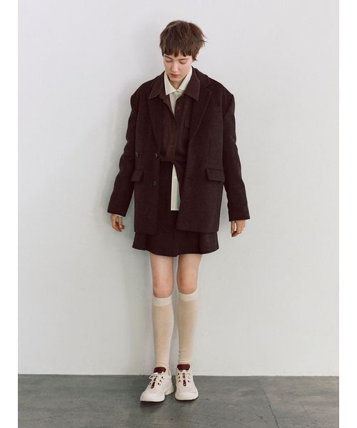 emmi（エミ）の「【ONLINE限定カラーあり】ベーシックシャツ（シャツ/ブラウス・レディース・ピンク/ブルー/イエロー/ダークネイビー/オフホワイト・F）」の17枚目の写真