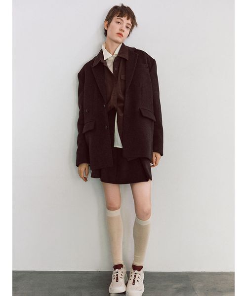 emmi（エミ）の「【ONLINE限定カラーあり】ベーシックシャツ（シャツ/ブラウス・レディース・ピンク/ブルー/イエロー/ダークネイビー/オフホワイト・F）」の18枚目の写真
