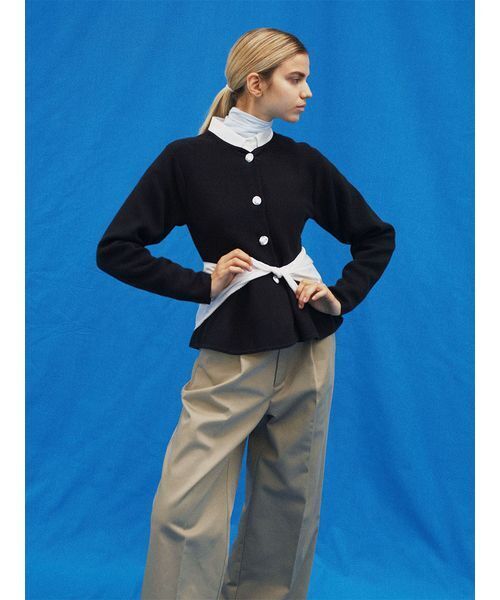 emmi（エミ）の「【ONLINE限定カラーあり】ベーシックシャツ（シャツ/ブラウス・レディース・ピンク/ブルー/イエロー/ダークネイビー/オフホワイト・F）」の20枚目の写真