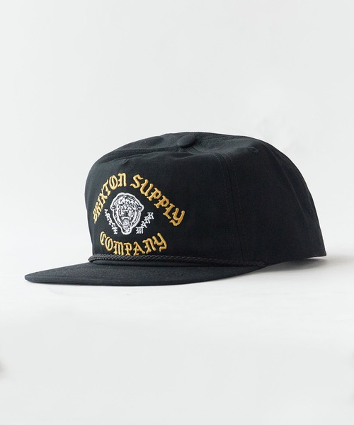 BRIXTON(ブリクストン)の「BRIXTON/ブリクストン MORADO MP SNAPBACK タイガー刺繍 ミディアムプロファイル フラットバイザー 6Pキャップ スナップバック ストリートメンズ 2026年 夏 夏服(キャップ・メンズ・ホワイト/ブラック・ONE SIZE)」の4枚目の写真