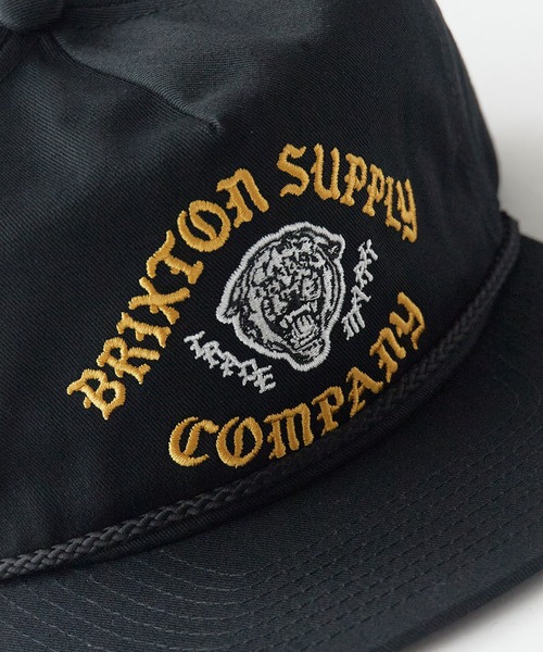 BRIXTON(ブリクストン)の「BRIXTON/ブリクストン MORADO MP SNAPBACK タイガー刺繍 ミディアムプロファイル フラットバイザー 6Pキャップ スナップバック ストリートメンズ 2026年 夏 夏服(キャップ・メンズ・ホワイト/ブラック・ONE SIZE)」の6枚目の写真