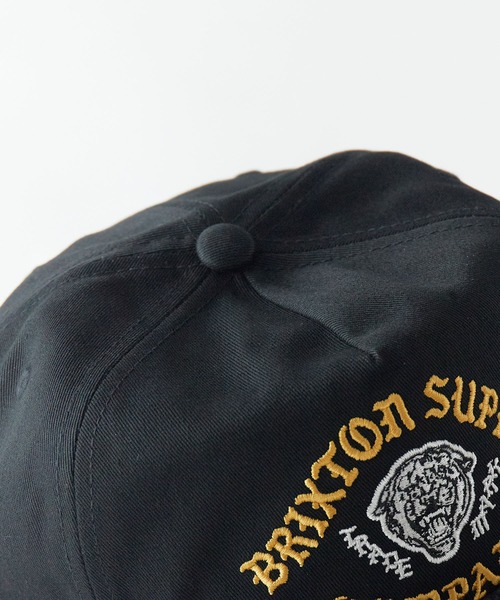 BRIXTON(ブリクストン)の「BRIXTON/ブリクストン MORADO MP SNAPBACK タイガー刺繍 ミディアムプロファイル フラットバイザー 6Pキャップ スナップバック ストリートメンズ 2026年 夏 夏服(キャップ・メンズ・ホワイト/ブラック・ONE SIZE)」の5枚目の写真