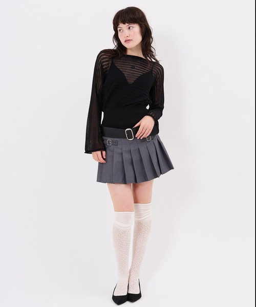 TINA:JOJUN(ティーナジョジュン)の「ドルマン シアーニット プルオーバー TINA:JOJUN(ニット/セーター・レディース・ブラック/ベビーピンク/ブルーグレー・M)」の20枚目の写真