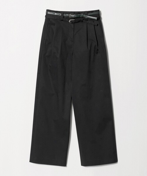 ATTISESSION(アティセッション)の「<ATTISESSION>ベルト2タック ストレートパンツ(チノパンツ・レディース・ダークブラウン/ブラック・36/38)」の9枚目の写真