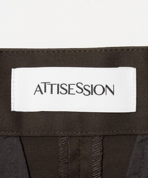 ATTISESSION(アティセッション)の「<ATTISESSION>ベルト2タック ストレートパンツ(チノパンツ・レディース・ダークブラウン/ブラック・36/38)」の6枚目の写真