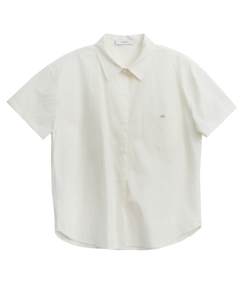 SLOWLOLLI（スローローリ）の「Dying washing shirt_4 Colors（シャツ/ブラウス・レディース・ネイビー/クリーム/カーキ/アイボリー・FREE）」の2枚目の写真