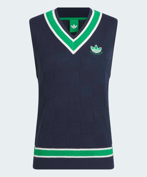 adidas(アディダス)の「オリジナルスゴルフ Originals ニット ベスト【adidas Golf/アディダスゴルフ】(ベスト・メンズ・ネイビー・XX-LARGE/3XL/LARGE/MEDIUM/SMALL/X-LARGE)」の7枚目の写真