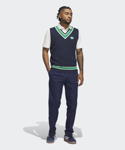 adidas(アディダス)の「オリジナルスゴルフ Originals ニット ベスト【adidas Golf/アディダスゴルフ】(ベスト・メンズ・ネイビー・XX-LARGE/3XL/LARGE/MEDIUM/SMALL/X-LARGE)」の4枚目の写真