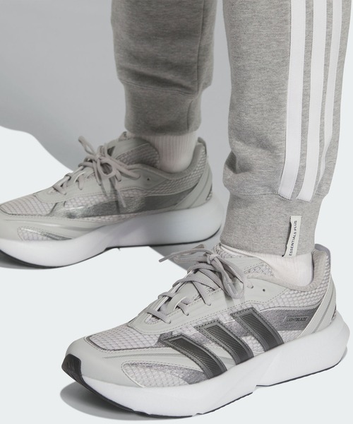 adidas(アディダス)の「エッセンシャルズ プラス レギュラーフィット スリーストライプス フレンチテリー フルレングス カフ パンツ / アディダス adidas(その他パンツ・メンズ・グレー・X-LARGE/X-SMALL/XX-LARGE/3XL/SMALL/LARGE/MEDIUM)」の5枚目の写真