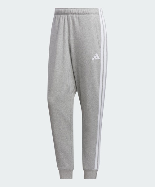 adidas(アディダス)の「エッセンシャルズ プラス レギュラーフィット スリーストライプス フレンチテリー フルレングス カフ パンツ / アディダス adidas(その他パンツ・メンズ・グレー・X-LARGE/X-SMALL/XX-LARGE/3XL/SMALL/LARGE/MEDIUM)」の6枚目の写真