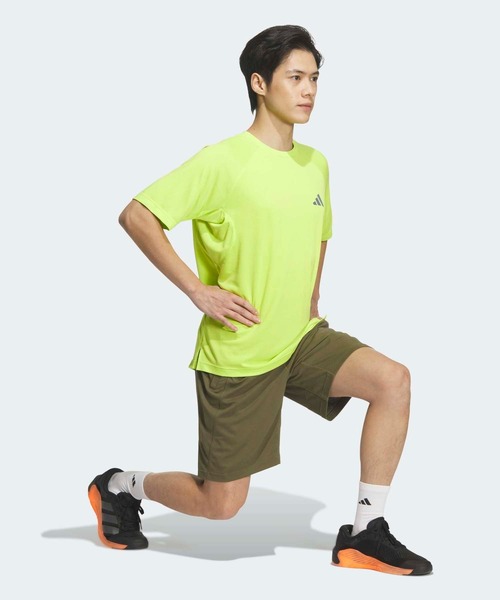 adidas(アディダス)の「テック エッセンシャルズ クールタッチ レギュラーフィット 半袖Tシャツ / アディダス adidas(Tシャツ/カットソー・メンズ・イエロー・XX-LARGE/3XL/LARGE/MEDIUM/SMALL/X-LARGE)」の5枚目の写真