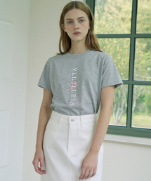 Signature Logo Cotton T-shirt (gray)