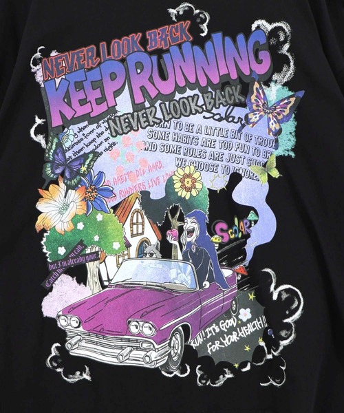 ScoLar(スカラー)の「162734:ダークメルヘン柄Tシャツ(Tシャツ/カットソー・レディース・ホワイト/ブラック/ネイビー/グリーン・M)」の20枚目の写真