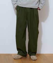 【ユニセックス】3サイズ展開/ストレッチカルゼテーパードパンツ