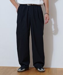 【ユニセックス】3サイズ展開/ストレッチカルゼテーパードパンツ