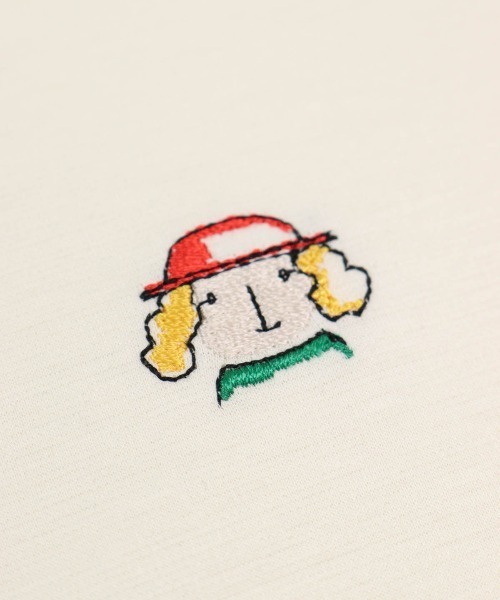 STUDIO PICONE（スタジオピッコーネ）の「コットン100％カラフル刺繍プルオーバー（Tシャツ/カットソー・レディース・ホワイト/ブラック・M/L/LL）」の18枚目の写真