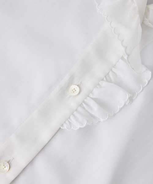 ROPE'(ロペ)の「エンブロイダリーフリルブラウス(シャツ/ブラウス・レディース・ホワイト/ブラック・38)」の11枚目の写真