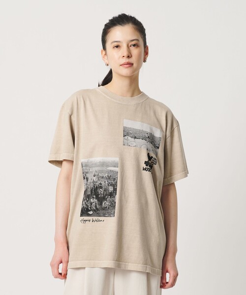 GOOD ROCK SPEED(グッドロックスピード)の「【別注】<GOOD ROCK SPEED>WOOD STOCK プリント Tシャツ(Tシャツ/カットソー・レディース・ベージュ/ブラウン系・FREE)」の6枚目の写真