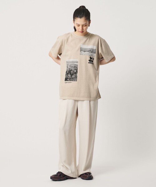GOOD ROCK SPEED(グッドロックスピード)の「【別注】<GOOD ROCK SPEED>WOOD STOCK プリント Tシャツ(Tシャツ/カットソー・レディース・ベージュ/ブラウン系・FREE)」の7枚目の写真