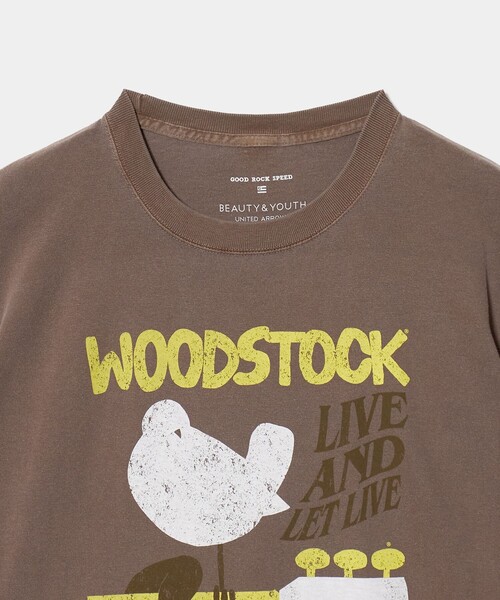 GOOD ROCK SPEED(グッドロックスピード)の「【別注】<GOOD ROCK SPEED>WOOD STOCK プリント Tシャツ(Tシャツ/カットソー・レディース・ベージュ/ブラウン系・FREE)」の13枚目の写真