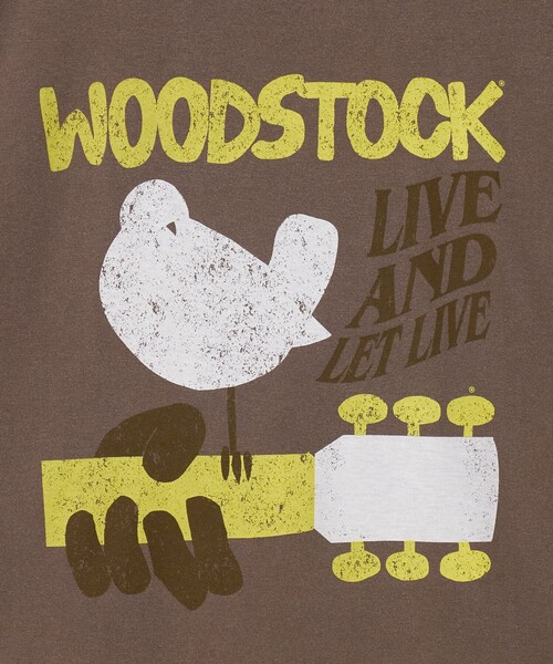 GOOD ROCK SPEED(グッドロックスピード)の「【別注】<GOOD ROCK SPEED>WOOD STOCK プリント Tシャツ(Tシャツ/カットソー・レディース・ベージュ/ブラウン系・FREE)」の15枚目の写真
